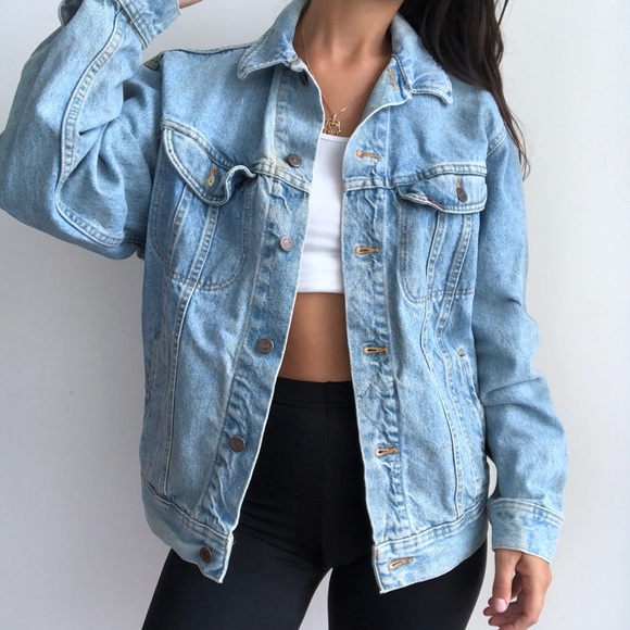 Lee Jackets & Blazers - Vintage Lee jeans oversized denim trucker jacket